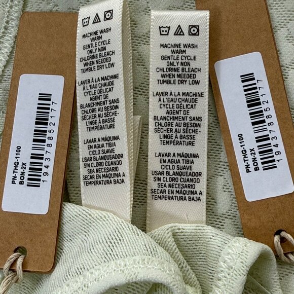 SKIMS Logo Mesh Thong Lot of 2 Bone 2X - Picture 9 of 11